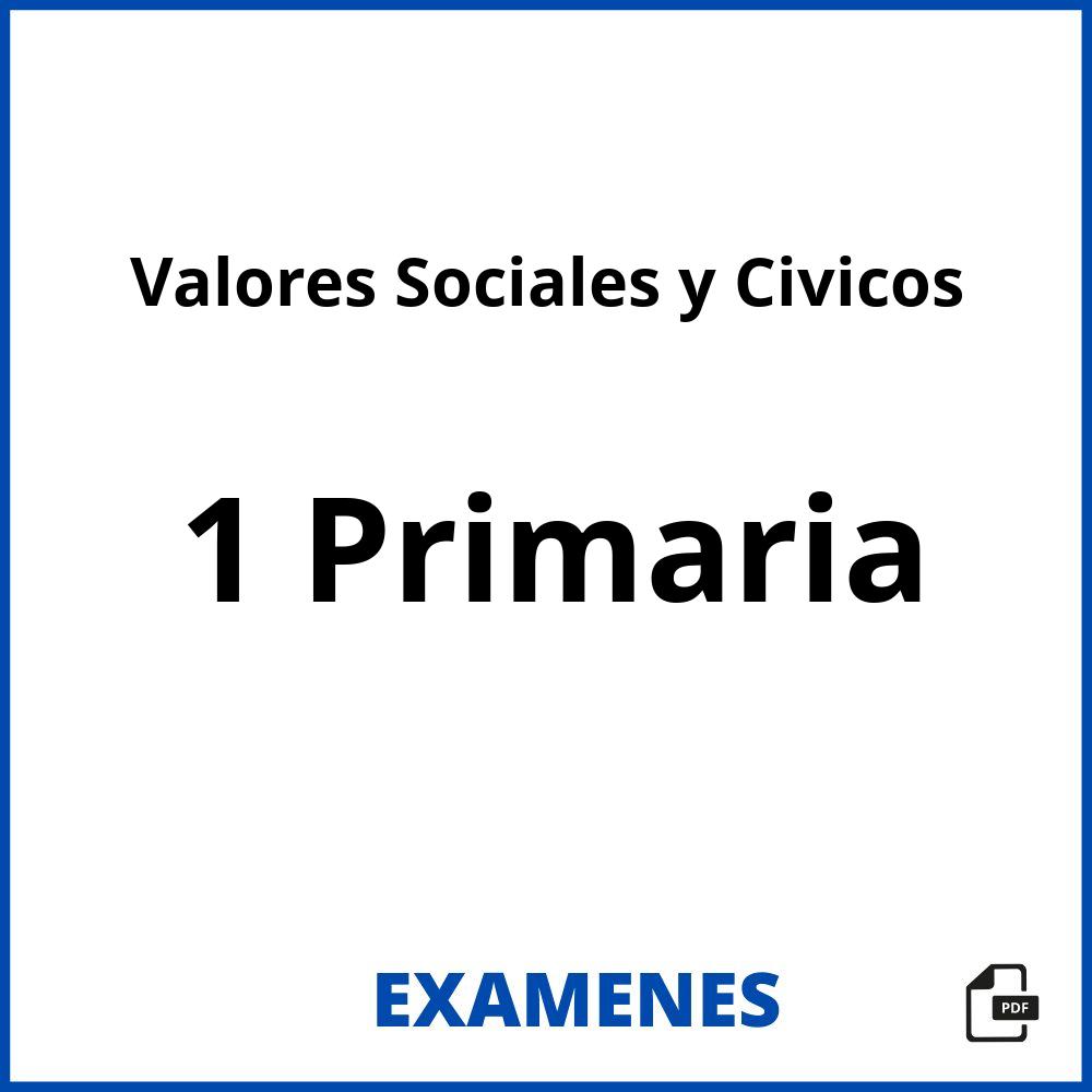 Valores Sociales y Civicos 1 Primaria